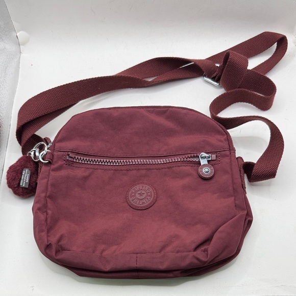 Kipling Handbags - Kipling Keefe Gerty Crossbody Bag Purse Red Purple Maroon